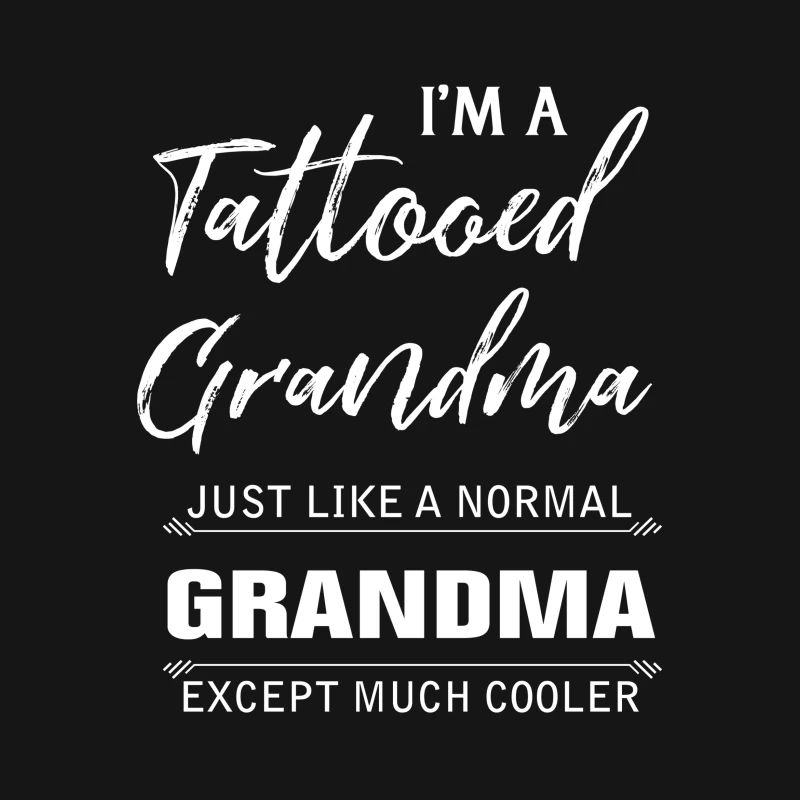 Grandma tatouée et cool Homme T-Shirt