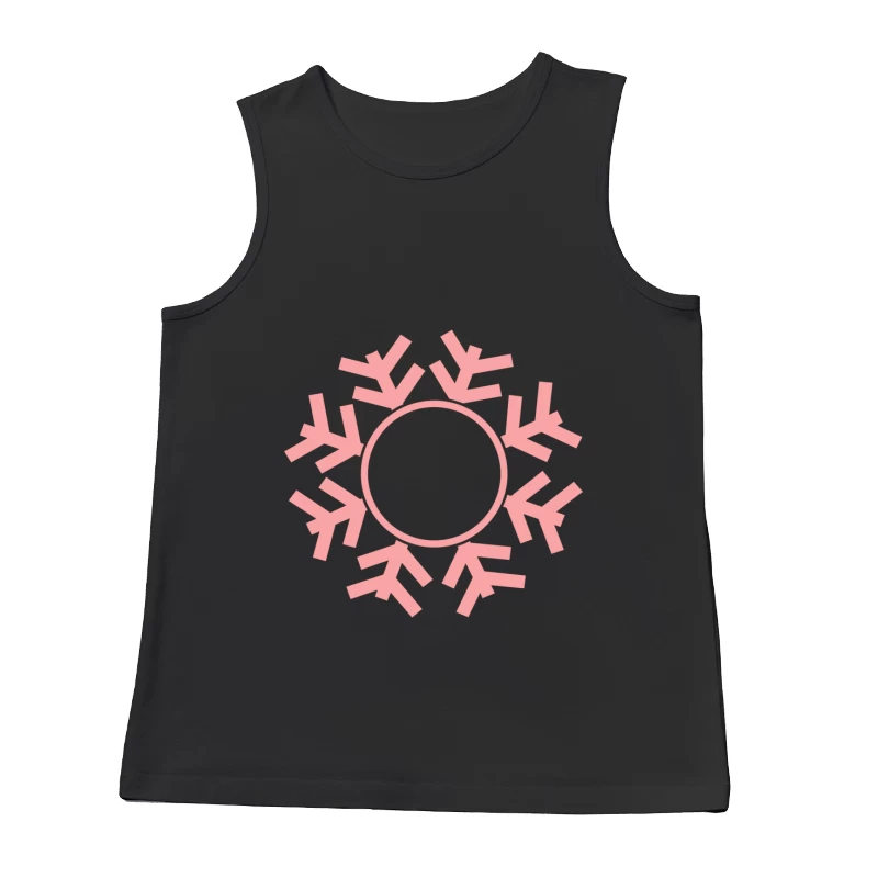 Flocon de neige rose graphique Homme Débardeur