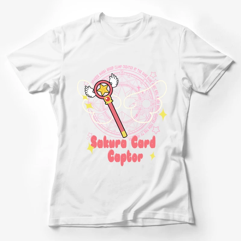 Sakura Zauberstab und Kreis Damen T-Shirt