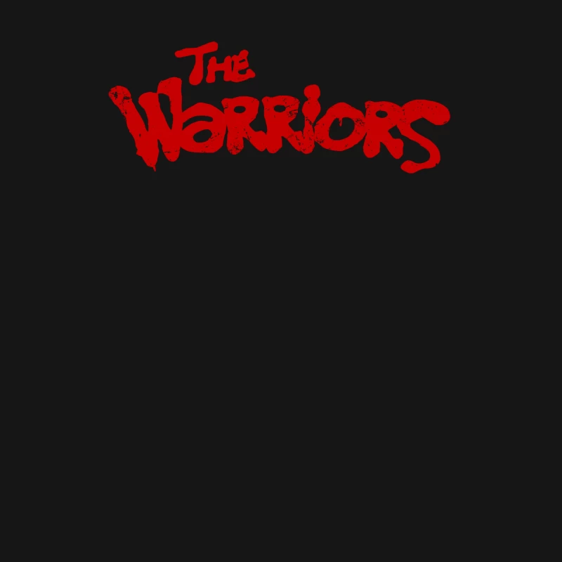 The Warriors Red Retro Movie Title Typography Female Long Sleeve T-Shirt
