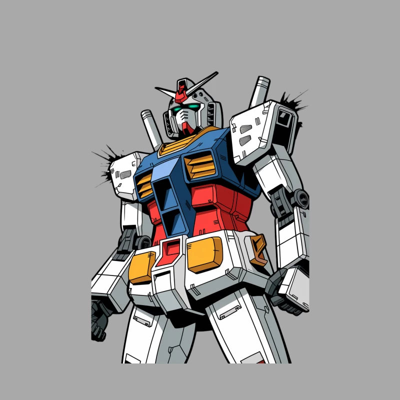 Iconic Gundam Mecha: Anime Robot Action Figure Female Pullover Hoodie