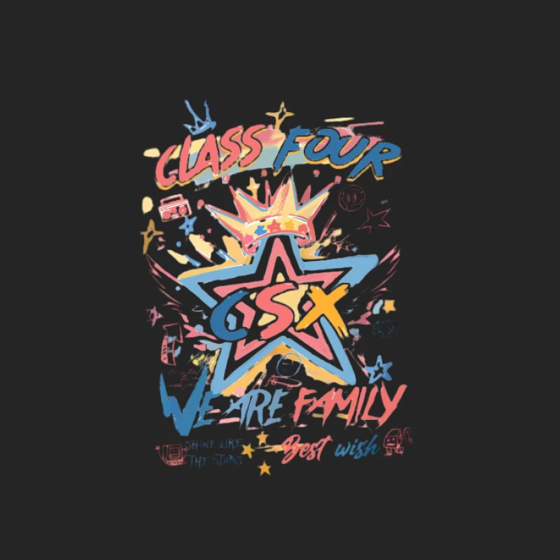 Oeuvre d'art graffiti créative pour la classe 4 Homme Sweat-shirt à enfiler