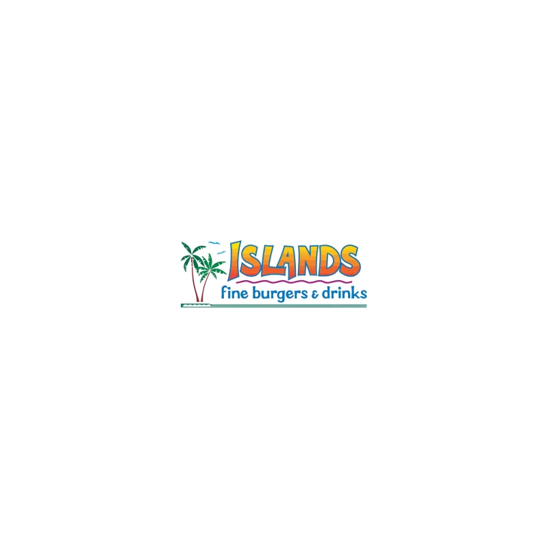 Islands Restaurant Tropical-Themed Burger & Drinks Logo iPhone Case