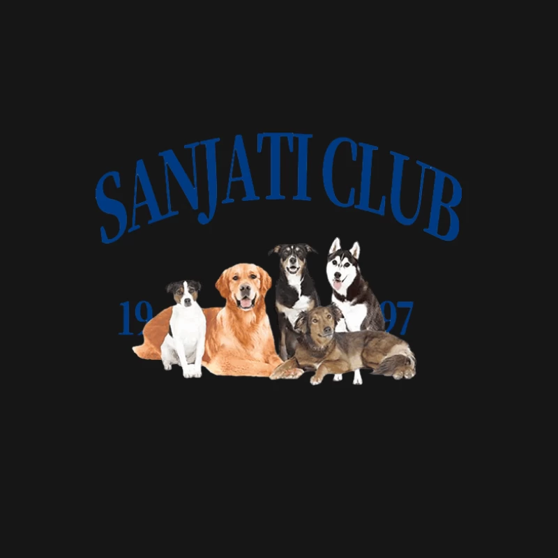 Sanjati Club Hundeillustration 1997 Damen T-Shirt