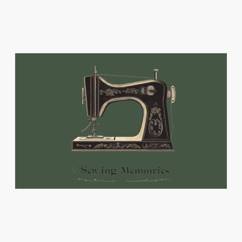 Vintage Sewing Machine: Crafting Memories and Nostalgia Travel Mug
