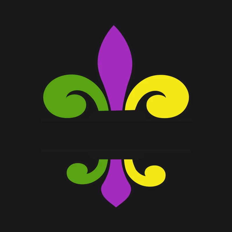 Fleur-de-lis aux couleurs vives Homme Sweat à capuche