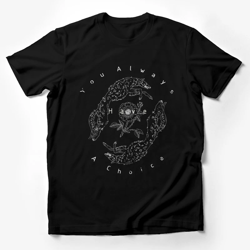 Choix entre Renards et Fleur Homme T-Shirt