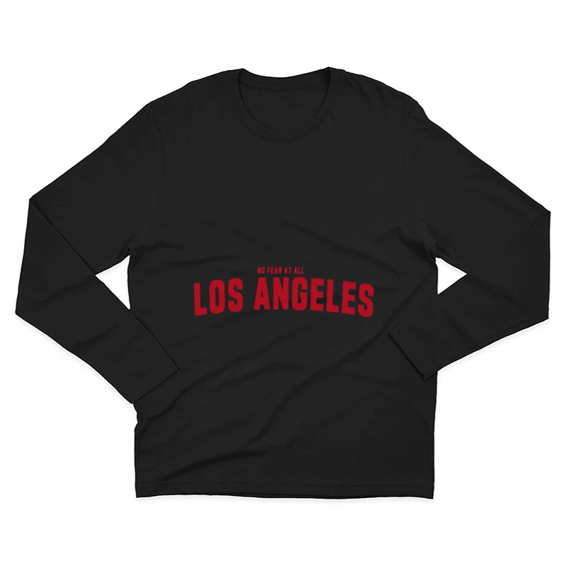 Los Angeles Schriftzug Design Herren Langarm T-Shirt