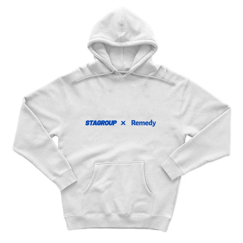 Stagroup und Remedy Kollaboration Logo Herren Pullover Hoodie