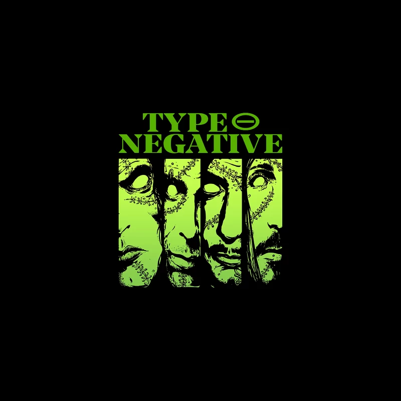 Type O Negative Faces Travel Mug