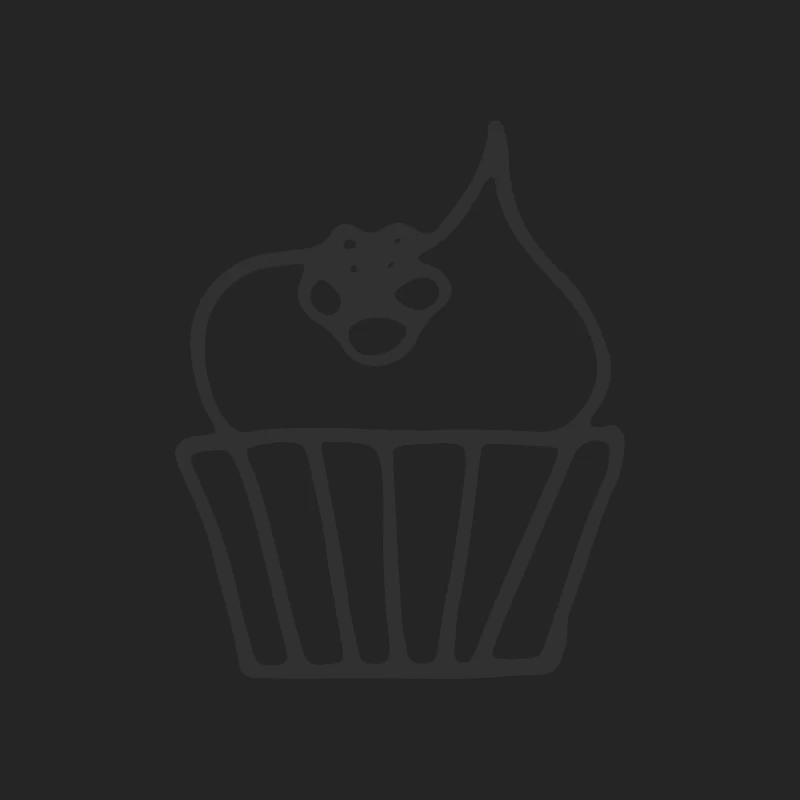 Silhouette d'un cupcake Femme Sweat-shirt à enfiler