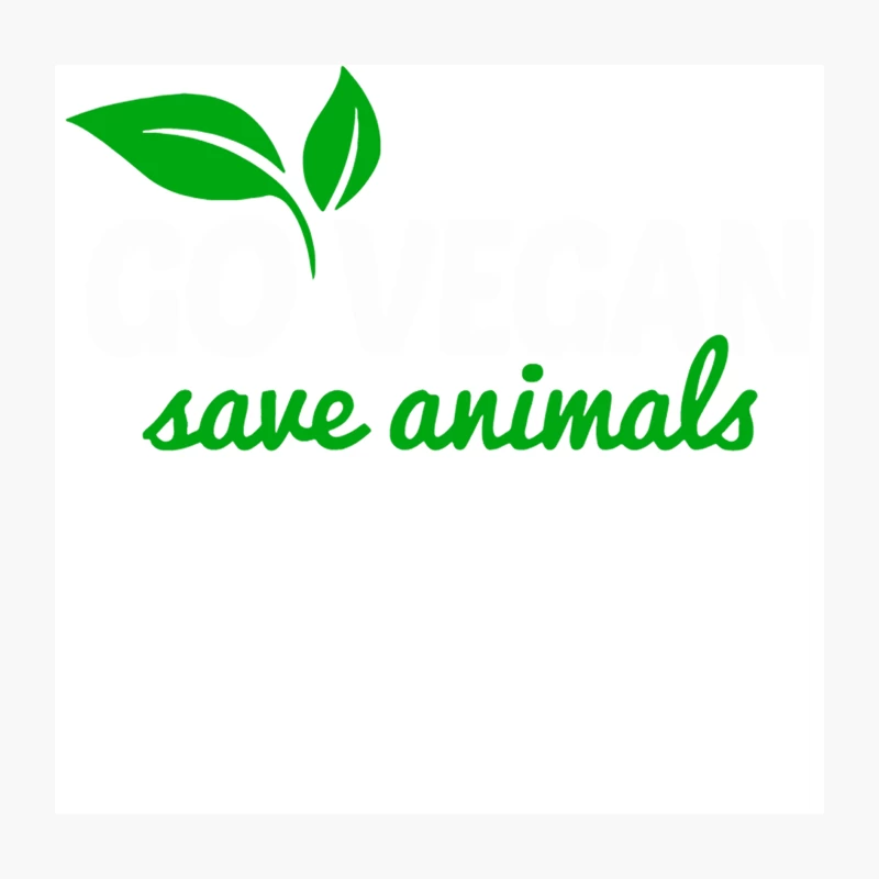 Go Vegan Save Animals Throw Pillow