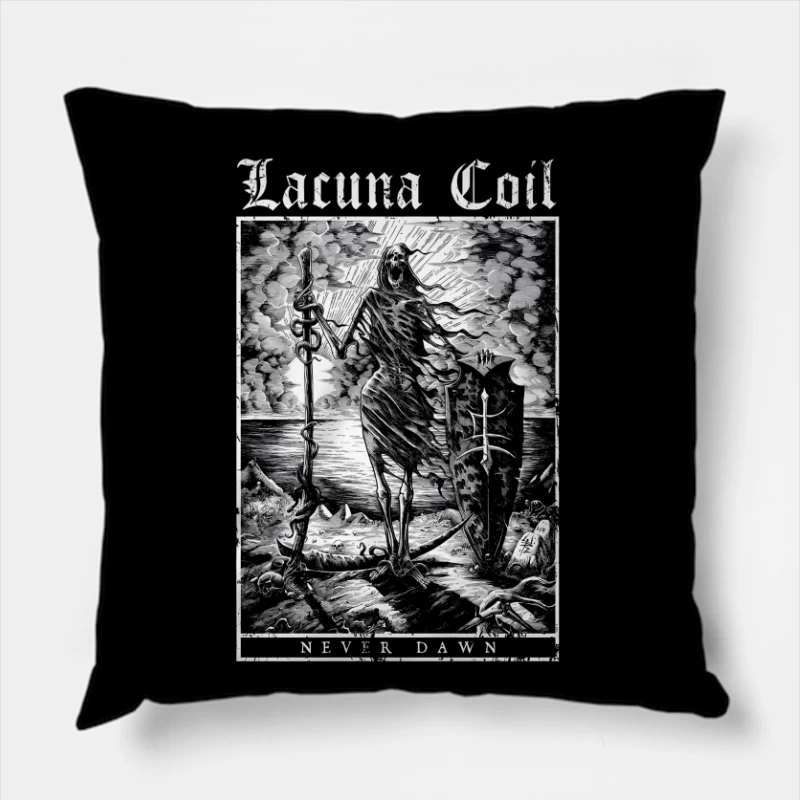 Lacuna Coil Never Dawn Throw Pillow