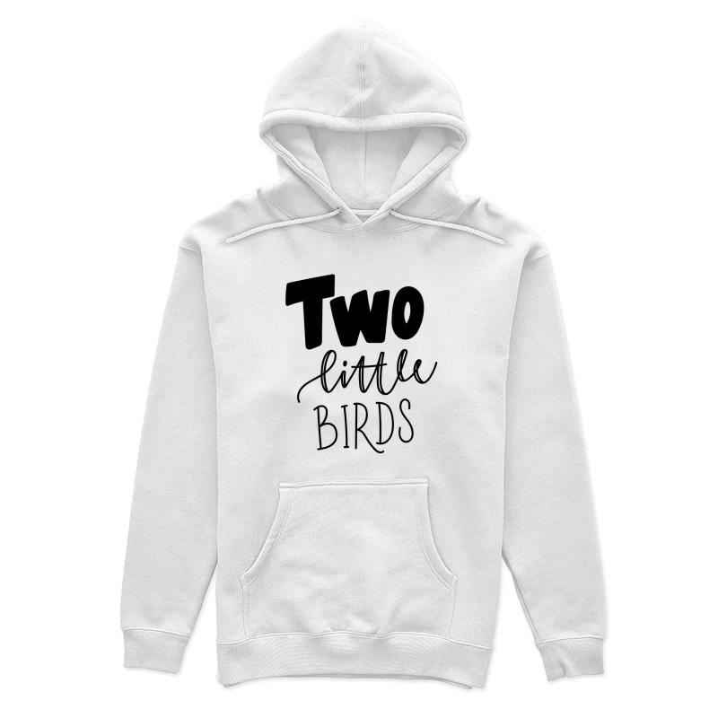 Inscription 'Two Little Birds' en Style Moderne Femme Sweat à capuche