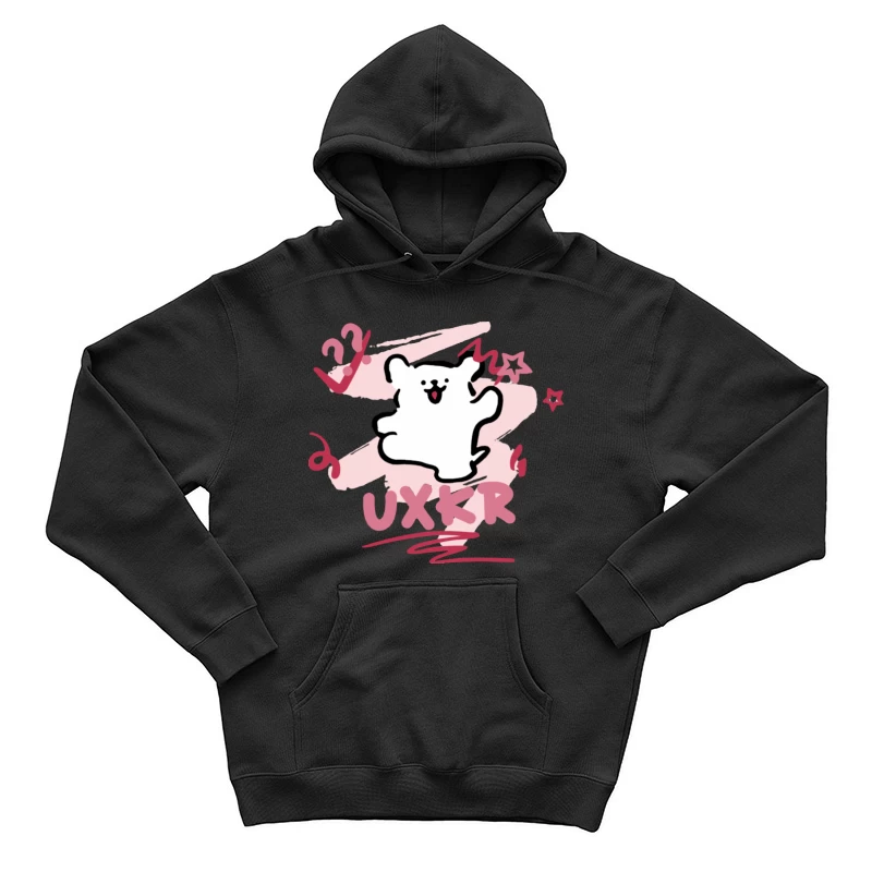 Niedlicher Bär mit Sternen Herren Pullover Hoodie