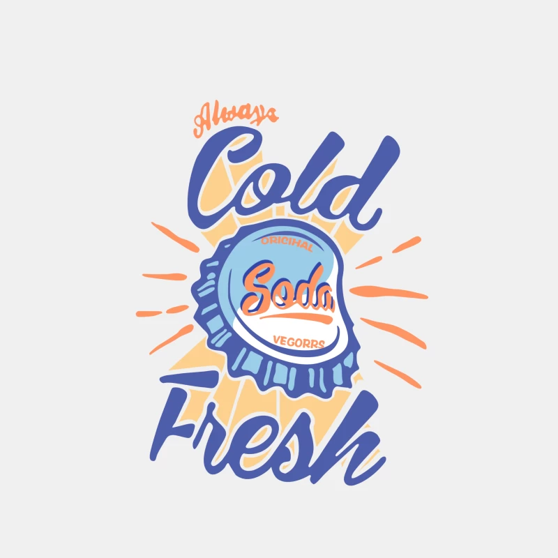 Immer kaltes frisches Original-Soda-Design Herren Tanktops