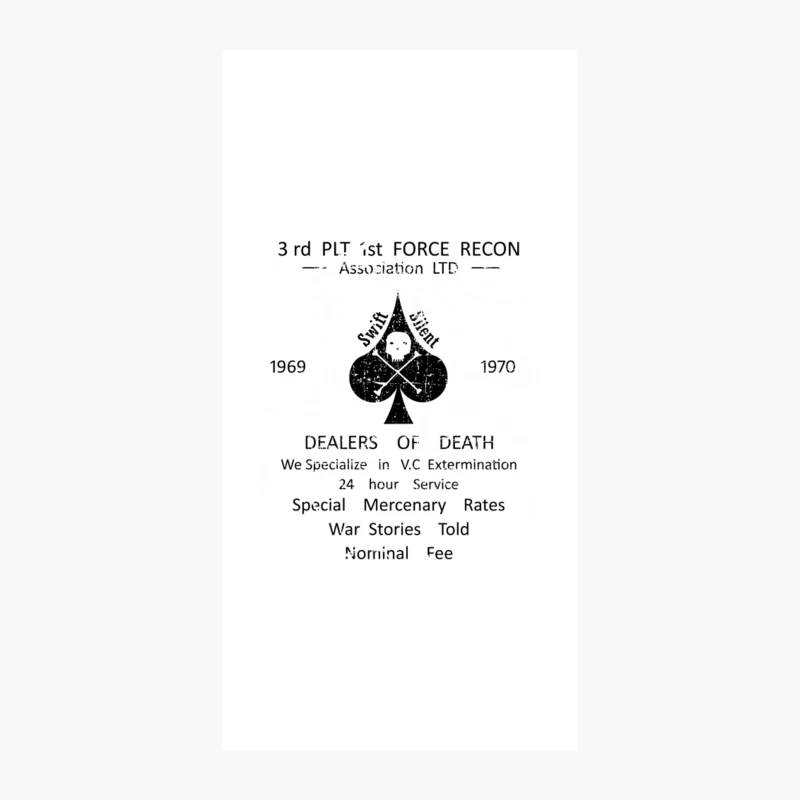 Vietnam Veteran - Force Recon, distressed iPhone Case