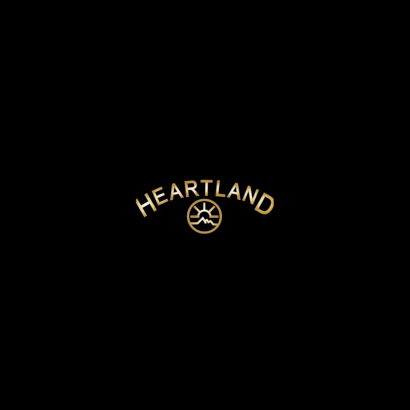 Heartland Hockey Logo with Golden Text and Minimalist Design iPhone Case