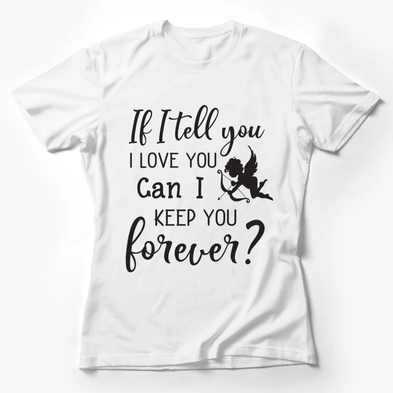Message d'amour romantique Femme T-Shirt