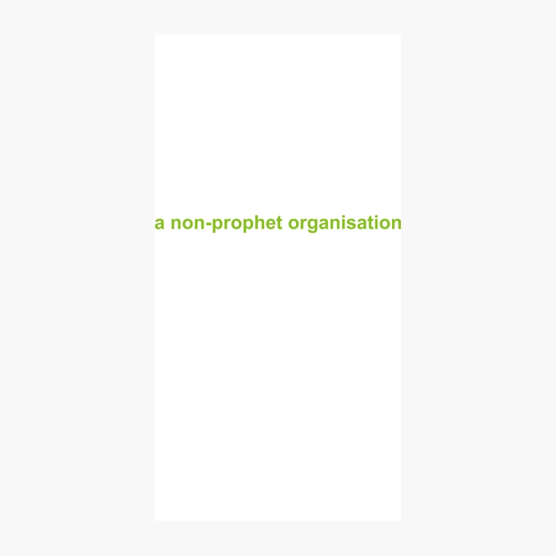 Green Text: A Non-Prophet Organization iPhone Case