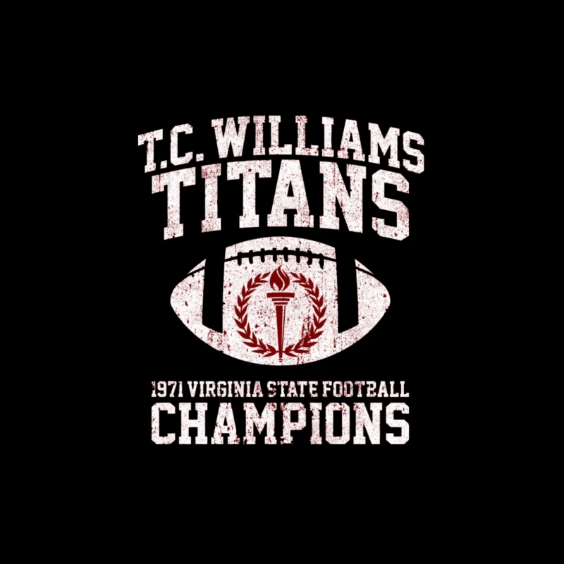 T.C. Williams Titans 1971 Football Tapestry