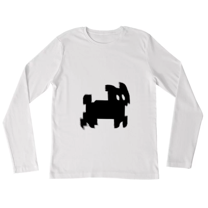 Abstraktes Tierdesign Damen Langarm T-Shirt