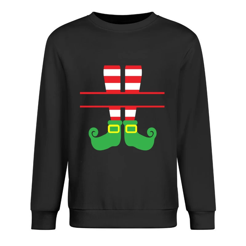 Jambes de lutin avec chaussettes rayées Homme Sweat-shirt à enfiler