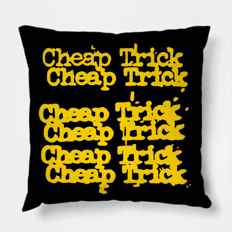 Cheap Trick Throw Pillow