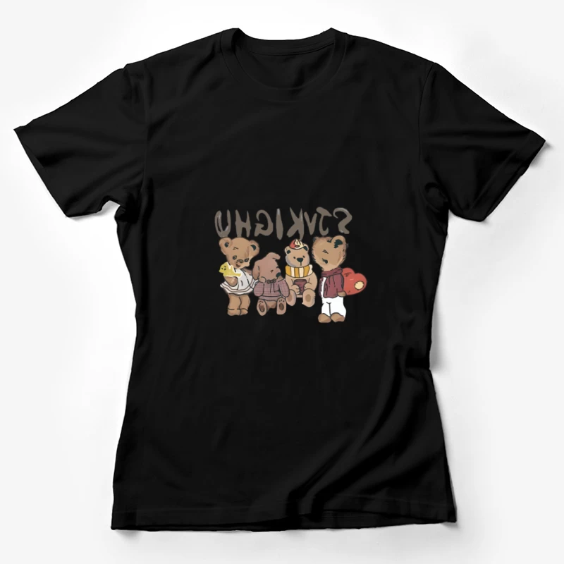 Amis ours en tenues variées Femme T-Shirt
