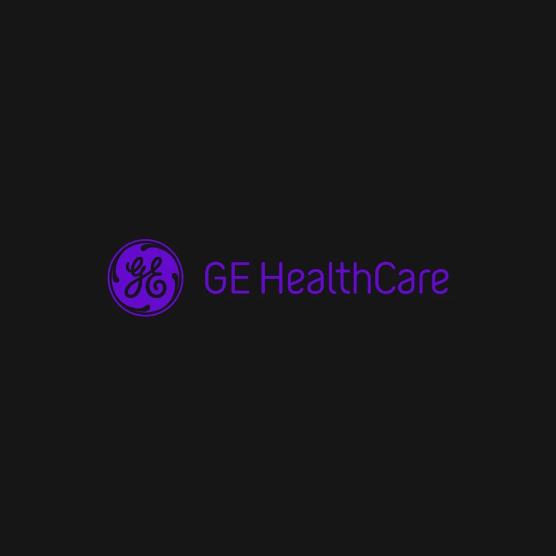 GE Healthcare Corporate Logo in Purple Male Long Sleeve T-Shirt