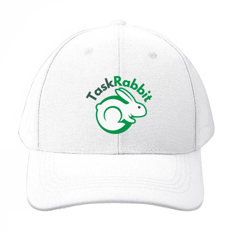 TaskRabbit Green Circular Rabbit Logo Design Baseball Cap