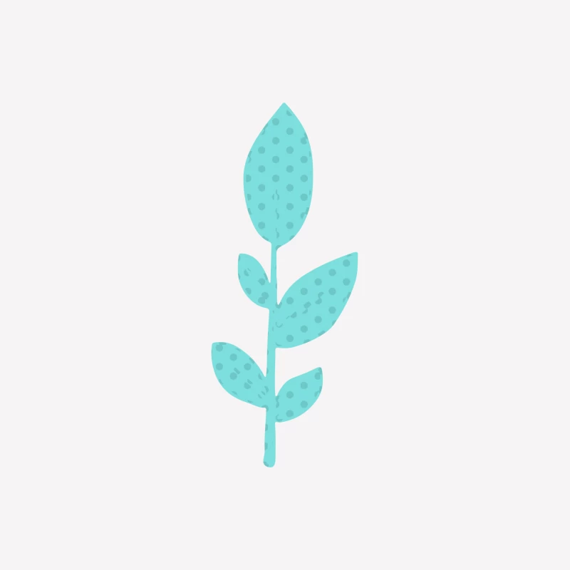Illustration de plante bleue Femme T-Shirt