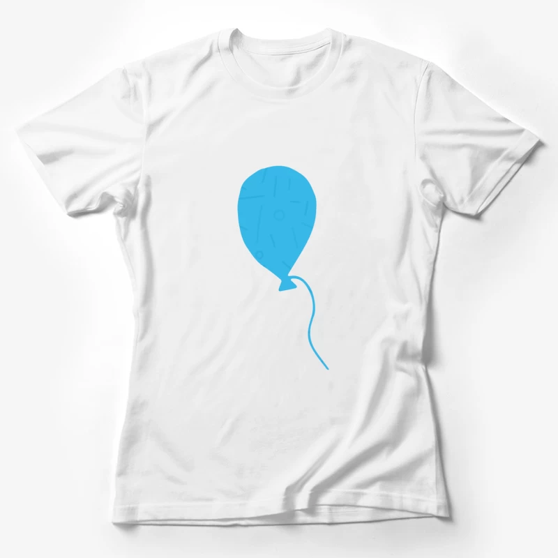 Ballon bleu avec motifs Femme T-Shirt