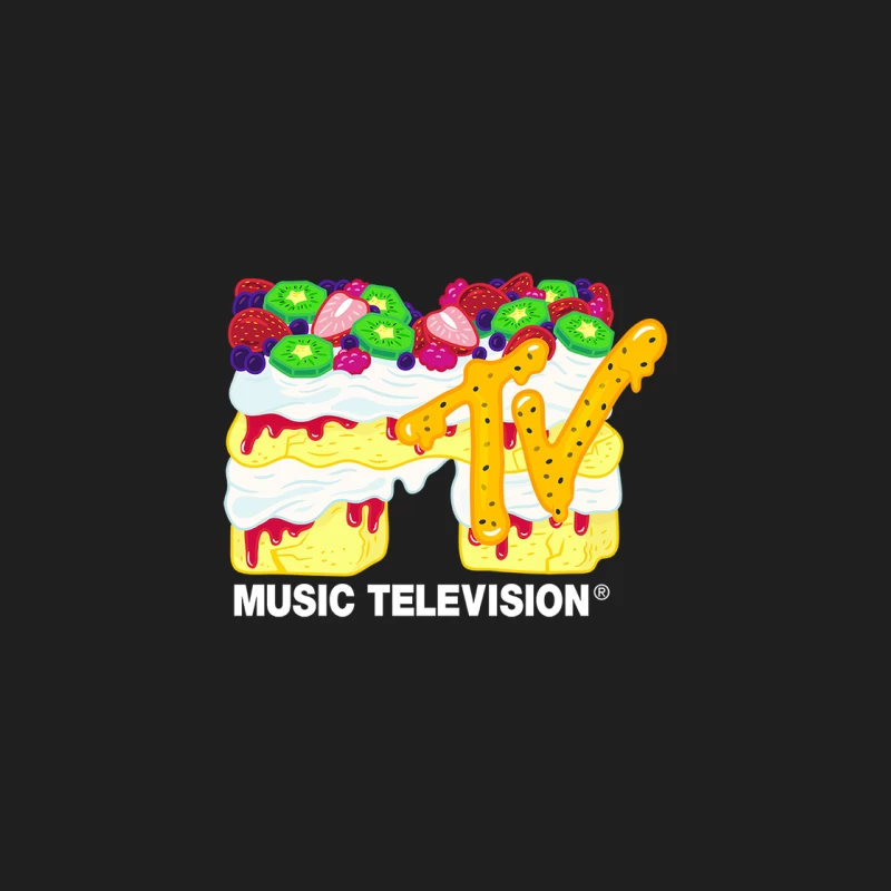 MTV Dessert Logo mit Früchten Herren Tanktops