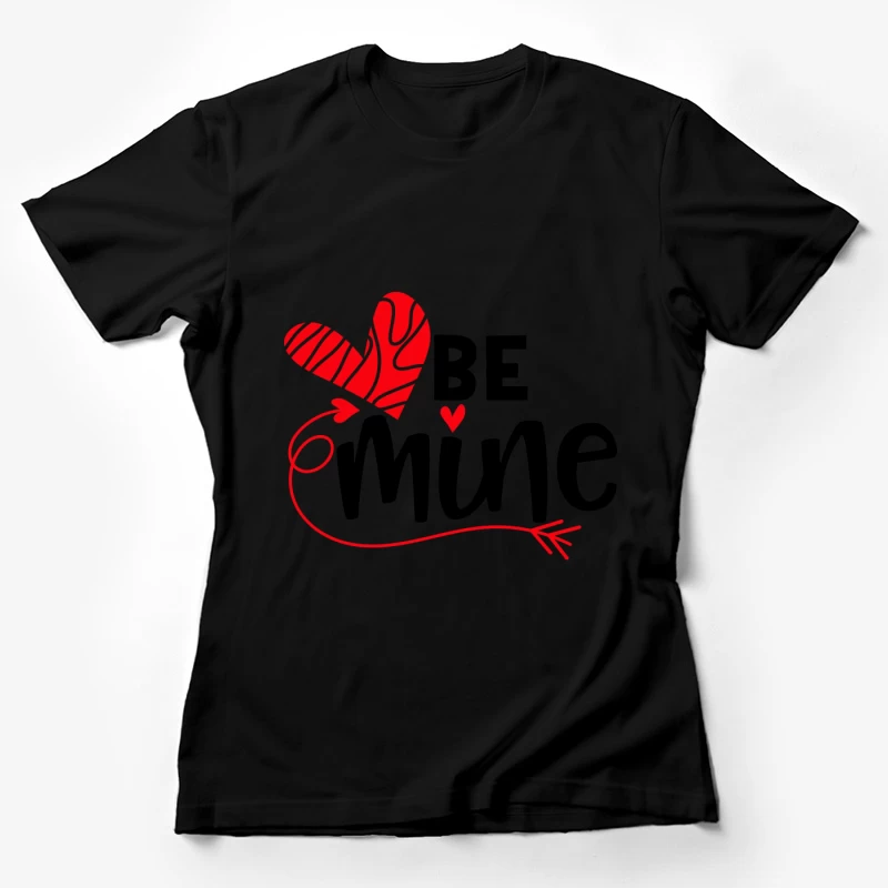 Graphisme Cœur Amour Rouge: Message Romantique Femme T-Shirt