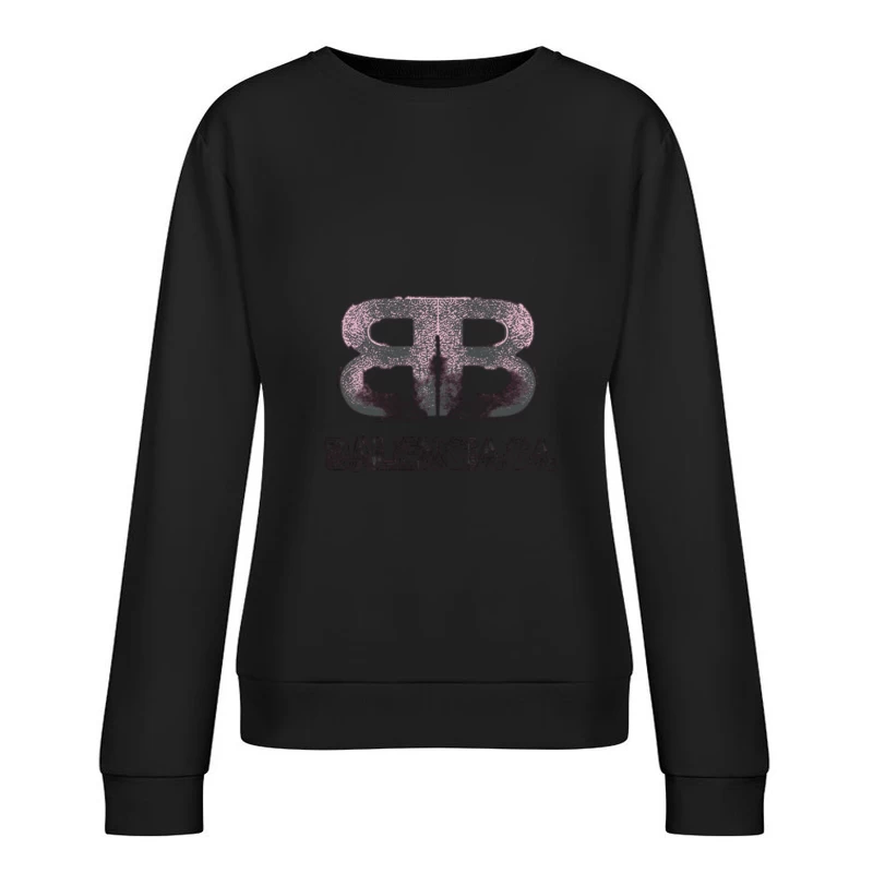 Balenciaga modernes Logo-Design Damen Pullover Sweatshirt