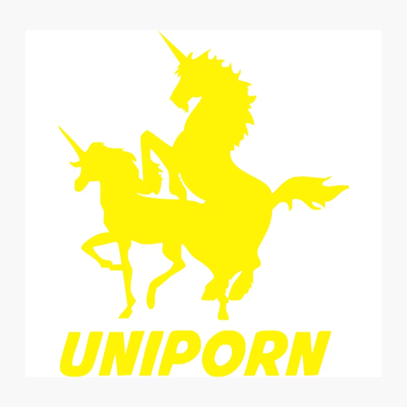Uniporn Funny t Unicorn comic porn horse myth ride canter animal Throw Pillow
