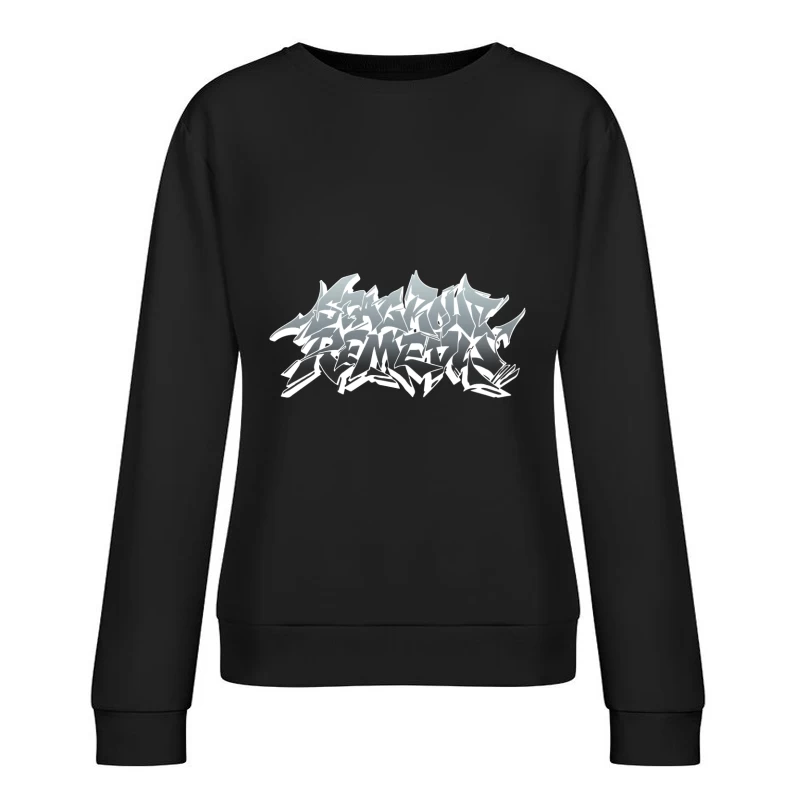 Graffiti-Stil-Design Damen Pullover Sweatshirt
