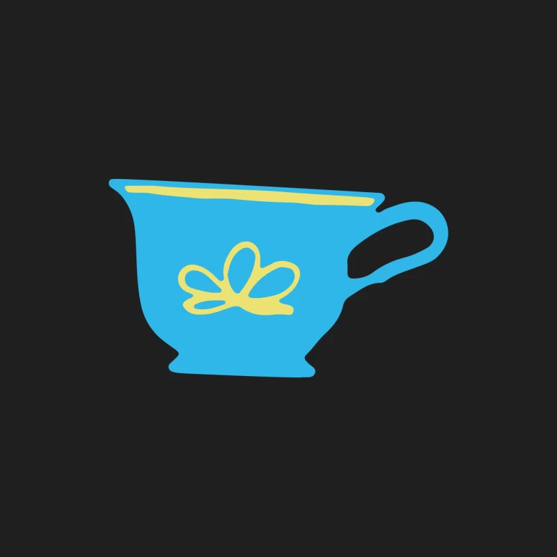Tasse bleue avec motif déco Homme Débardeur