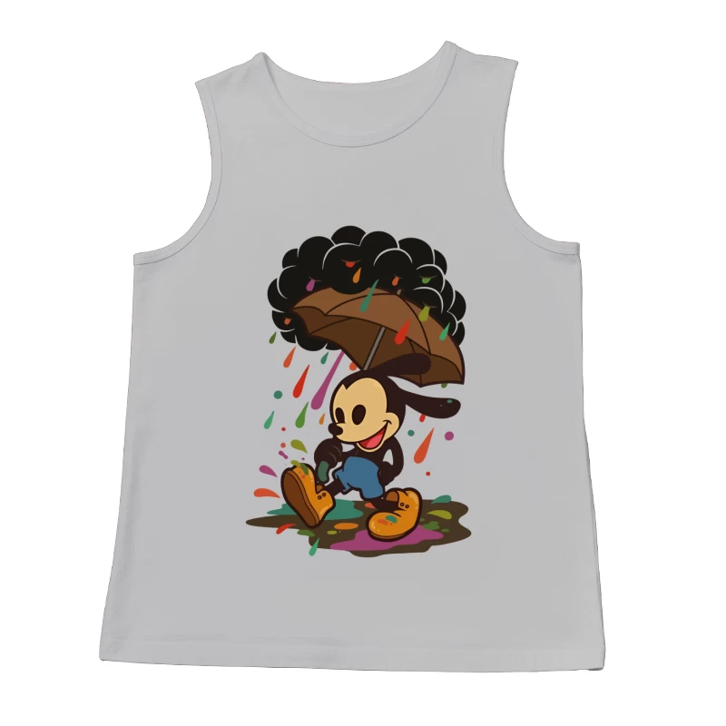 Mickey’s Rainy Day Adventure – Retro Whimsy Male Tank Top