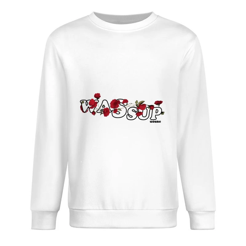 Rote Rosen und Begrüßung Herren Pullover Sweatshirt