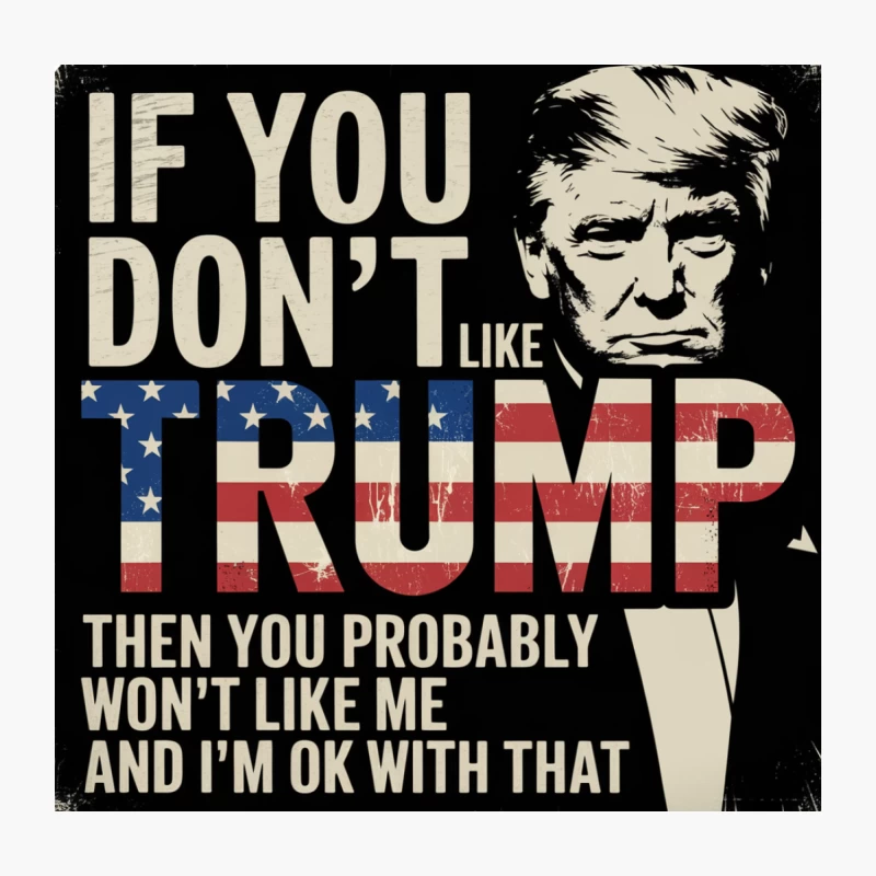 If You Don't Like Trump Then You Probably Won't Like Me TRUMP Throw Pillow