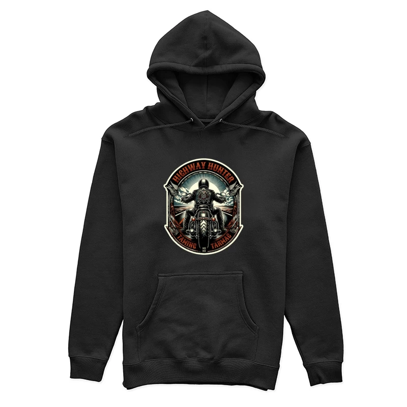 Motorradfahrer auf der Autobahn Damen Pullover Hoodie