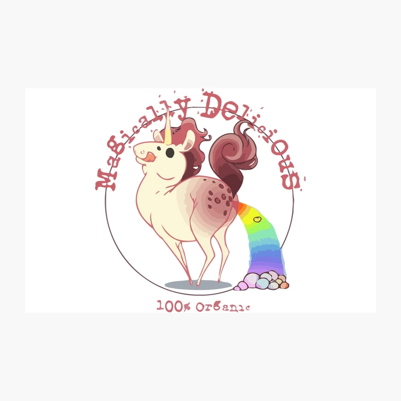 Magical Rainbow Unicorn: Deliciously Organic Cartoon Cuteness Travel Mug