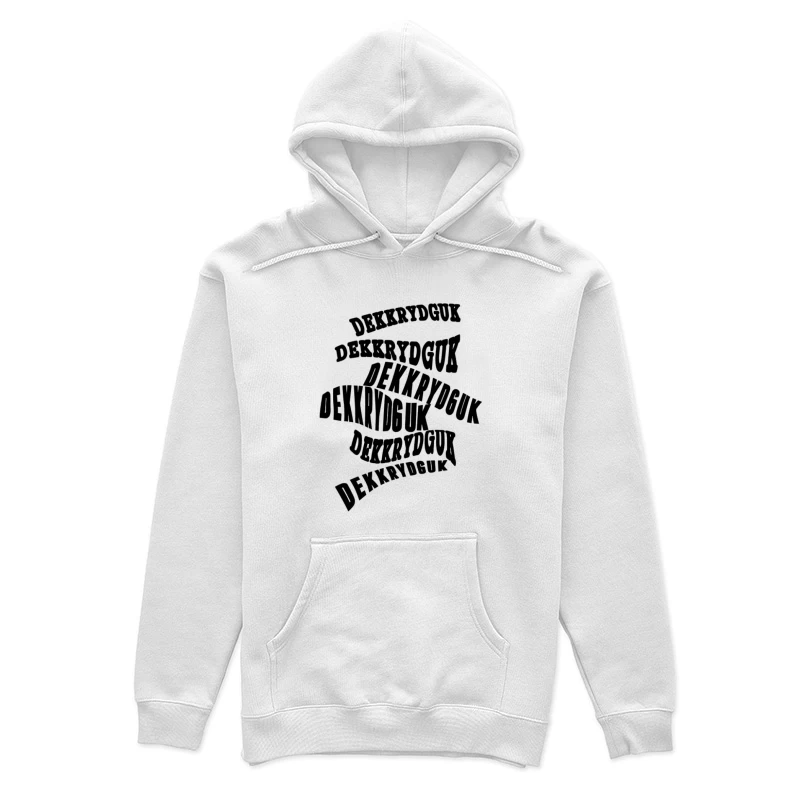 Optischer Effekt mit Schrift Damen Pullover Hoodie