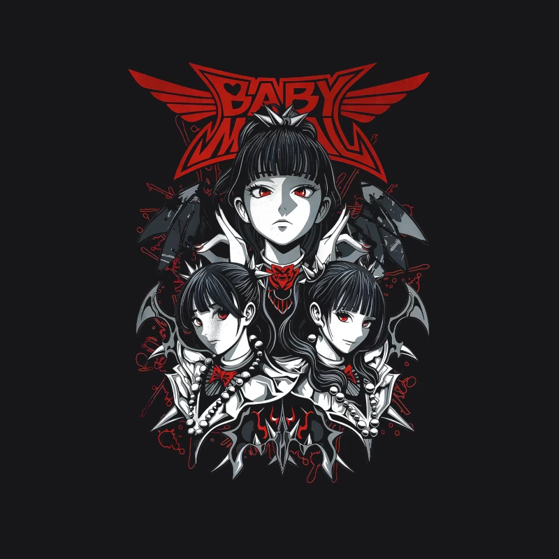 Babymetal Japanese Metal Band Male Pullover Hoodie