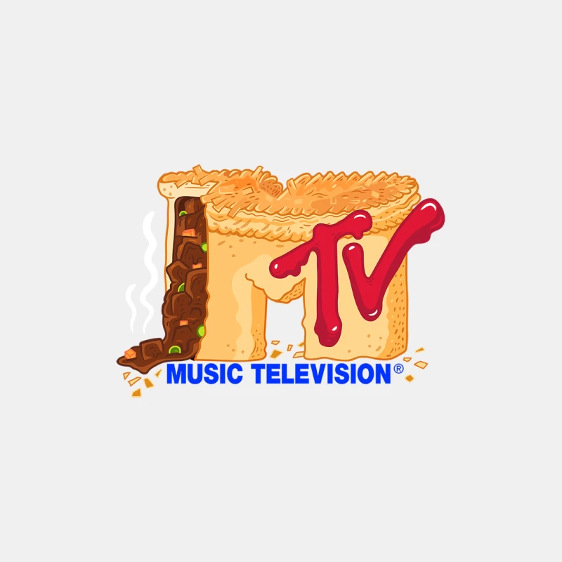 MTV-Logo als Fleischpastete Herren Tanktops