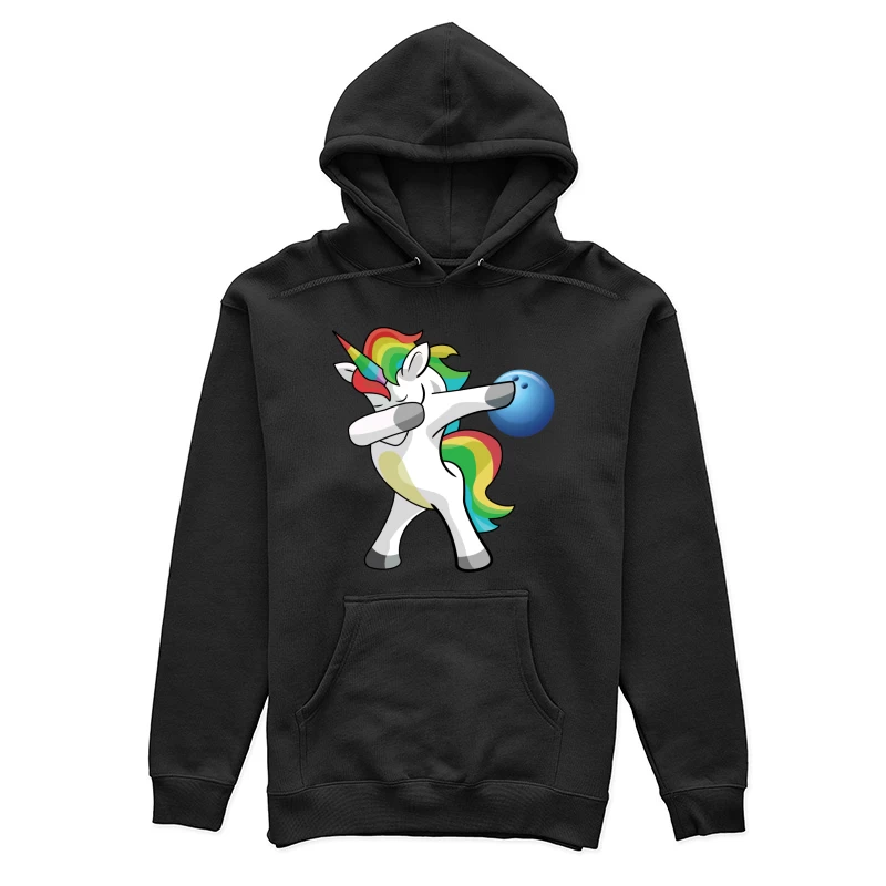 Licorne Dab avec Bowling Arc-en-ciel Femme Sweat à capuche