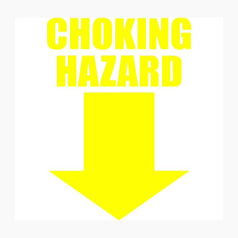 CHOKING HAZARD Throw Pillow