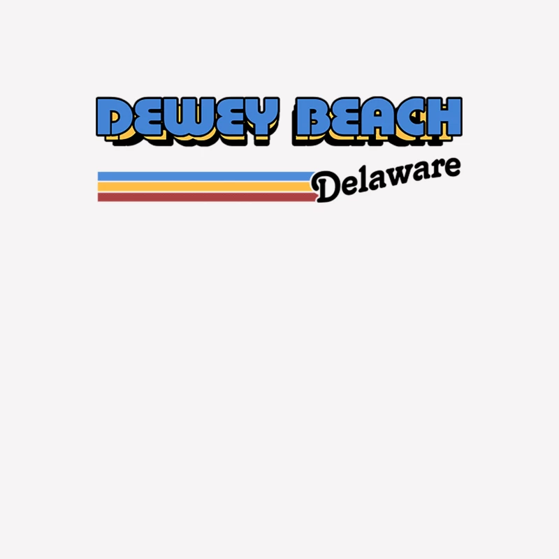 Dewey Beach, Delaware   Retro Styled Design Female T-Shirt